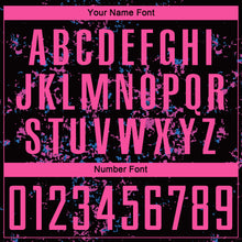 Load image into Gallery viewer, Custom Black Pink-Light Blue Sublimation Soccer Uniform Jersey