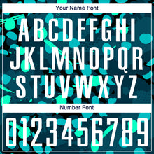 Load image into Gallery viewer, Custom Aqua White-Navy Sublimation Soccer Uniform Jersey