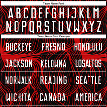 Load image into Gallery viewer, Custom Black White-Red Sublimation Soccer Uniform Jersey