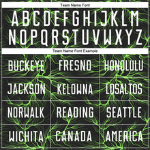 Load image into Gallery viewer, Custom Black White-Neon Green Sublimation Soccer Uniform Jersey