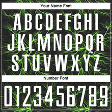 Load image into Gallery viewer, Custom Black White-Neon Green Sublimation Soccer Uniform Jersey