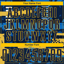 Load image into Gallery viewer, Custom Navy Navy-Gold Sublimation Soccer Uniform Jersey