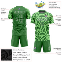 Load image into Gallery viewer, Custom Neon Green Kelly Green-White Sublimation Soccer Uniform Jersey