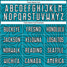 Load image into Gallery viewer, Custom Teal White-Black Sublimation Soccer Uniform Jersey