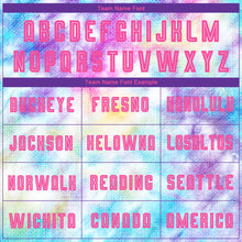 Load image into Gallery viewer, Custom Tie Dye Pink-Light Blue Sublimation Soccer Uniform Jersey