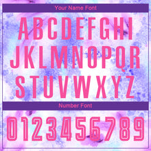Load image into Gallery viewer, Custom Tie Dye Pink-Purple Sublimation Soccer Uniform Jersey