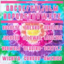 Load image into Gallery viewer, Custom Tie Dye Pink-White Sublimation Soccer Uniform Jersey