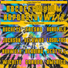 Load image into Gallery viewer, Custom Tie Dye Gold-Black Sublimation Soccer Uniform Jersey