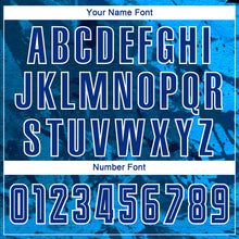 Load image into Gallery viewer, Custom Tie Dye Royal-White Sublimation Soccer Uniform Jersey