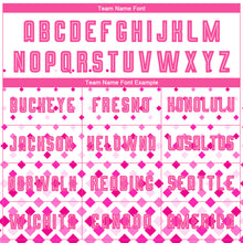 Load image into Gallery viewer, Custom White Pink Sublimation Soccer Uniform Jersey