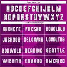 Load image into Gallery viewer, Custom Purple White-Pink Sublimation Soccer Uniform Jersey