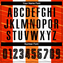 Load image into Gallery viewer, Custom White Black-Orange Sublimation Soccer Uniform Jersey