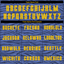 Load image into Gallery viewer, Custom Light Blue Gold-Black Third Sublimation Soccer Uniform Jersey