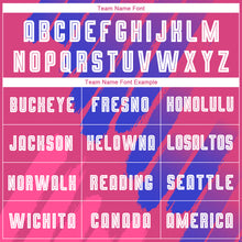 Load image into Gallery viewer, Custom Pink White-Royal Third Sublimation Soccer Uniform Jersey