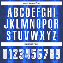 Load image into Gallery viewer, Custom Navy White-Royal Away Sublimation Soccer Uniform Jersey