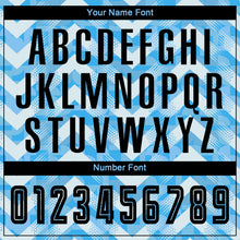 Load image into Gallery viewer, Custom Light Blue Black-White Home Sublimation Soccer Uniform Jersey