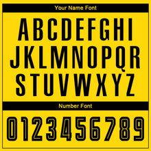 Load image into Gallery viewer, Custom Gold Black Sublimation Fade Fashion Soccer Uniform Jersey