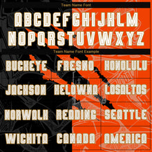 Load image into Gallery viewer, Custom Graffiti Pattern White Black Orange-Old Gold Scratch Sublimation Soccer Uniform Jersey