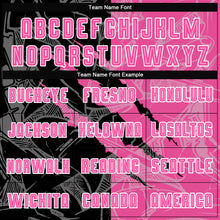 Load image into Gallery viewer, Custom Graffiti Pattern Pink Black-White Scratch Sublimation Soccer Uniform Jersey