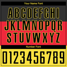 Load image into Gallery viewer, Custom Red Black-Gold Sublimation German Flag Soccer Uniform Jersey