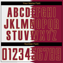 Load image into Gallery viewer, Custom White Crimson-Old Gold Sublimation Qatari Flag Soccer Uniform Jersey