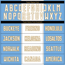 Load image into Gallery viewer, Custom Light Blue White-Old Gold Sublimation Argentinian Flag Soccer Uniform Jersey