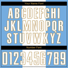 Load image into Gallery viewer, Custom Light Blue White-Old Gold Sublimation Argentinian Flag Soccer Uniform Jersey