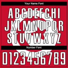 Load image into Gallery viewer, Custom Red White-Black Sublimation Tunisian Flag Soccer Uniform Jersey