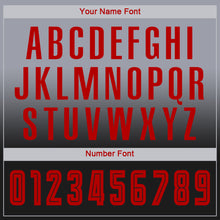 Load image into Gallery viewer, Custom Gray Red-Black Sublimation Long Sleeve Fade Fashion Soccer Uniform Jersey