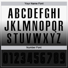 Load image into Gallery viewer, Custom White Black Sublimation Long Sleeve Fade Fashion Soccer Uniform Jersey