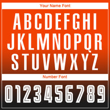 Load image into Gallery viewer, Custom Orange White-Black Sublimation Long Sleeve Fade Fashion Soccer Uniform Jersey