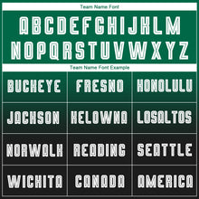 Load image into Gallery viewer, Custom Kelly Green White-Black Sublimation Long Sleeve Fade Fashion Soccer Uniform Jersey