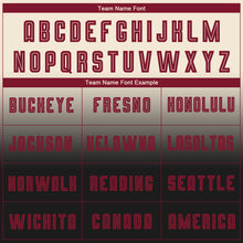 Load image into Gallery viewer, Custom Cream Crimson-Black Sublimation Long Sleeve Fade Fashion Soccer Uniform Jersey