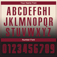 Load image into Gallery viewer, Custom Cream Crimson-Black Sublimation Long Sleeve Fade Fashion Soccer Uniform Jersey