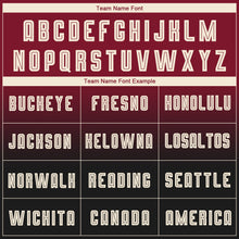 Load image into Gallery viewer, Custom Crimson Cream-Black Sublimation Long Sleeve Fade Fashion Soccer Uniform Jersey