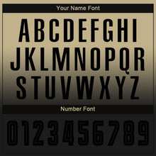 Load image into Gallery viewer, Custom Vegas Gold Black Sublimation Long Sleeve Fade Fashion Soccer Uniform Jersey