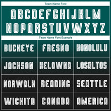 Load image into Gallery viewer, Custom Midnight Green White-Black Sublimation Long Sleeve Fade Fashion Soccer Uniform Jersey