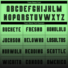 Load image into Gallery viewer, Custom Pea Green Black Sublimation Long Sleeve Fade Fashion Soccer Uniform Jersey