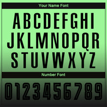 Load image into Gallery viewer, Custom Pea Green Black Sublimation Long Sleeve Fade Fashion Soccer Uniform Jersey