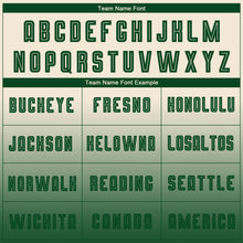 Load image into Gallery viewer, Custom Cream Green Sublimation Long Sleeve Fade Fashion Soccer Uniform Jersey