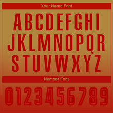 Load image into Gallery viewer, Custom Old Gold Red Sublimation Long Sleeve Fade Fashion Soccer Uniform Jersey