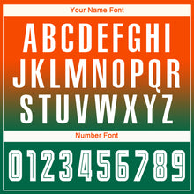 Load image into Gallery viewer, Custom Orange White-Kelly Green Sublimation Long Sleeve Fade Fashion Soccer Uniform Jersey