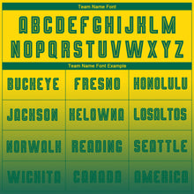 Load image into Gallery viewer, Custom Gold Aqua Sublimation Long Sleeve Fade Fashion Soccer Uniform Jersey