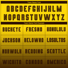 Load image into Gallery viewer, Custom Gold Brown Sublimation Long Sleeve Fade Fashion Soccer Uniform Jersey