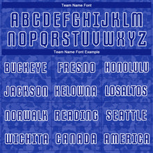 Load image into Gallery viewer, Custom Royal Royal-White Sublimation Soccer Uniform Jersey