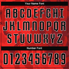 Load image into Gallery viewer, Custom Red Black-White Sublimation Soccer Uniform Jersey