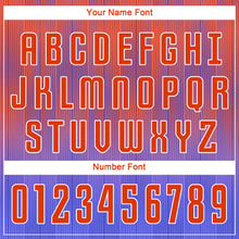 Load image into Gallery viewer, Custom Purple Orange-White Sublimation Soccer Uniform Jersey