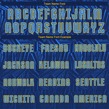 Load image into Gallery viewer, Custom Navy Royal-Gold Sublimation Soccer Uniform Jersey