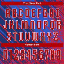 Load image into Gallery viewer, Custom Royal Red-White Sublimation Soccer Uniform Jersey