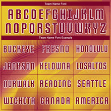 Load image into Gallery viewer, Custom Gold Crimson-White Sublimation Soccer Uniform Jersey